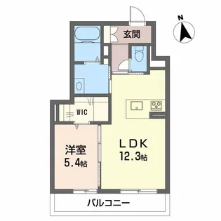 シャーメゾンステージ古川西 A棟【203号室】の間取り