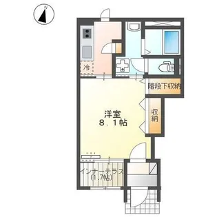 オアシスガーデン立花【106号室】の間取り