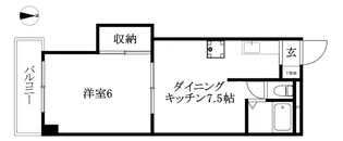 ヴィラLA007【202号室】の間取り