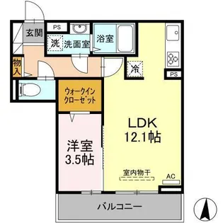 スペランツァ ドゥーエ【305号室】の間取り