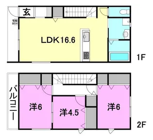 DIJON UMEDA【101号室】の間取り