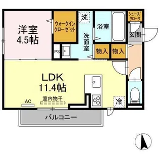 カトレア6【301号室】の間取り