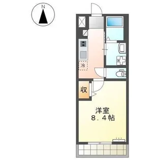 ユーロピュア 西山【108号室】の間取り