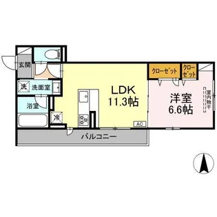 ASAKAWA1【303号室】の間取り