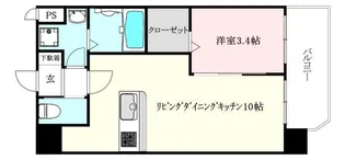 BELSOLE本町【301号室】の間取り
