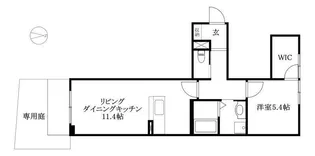コスモ ラ・ペ【101号室】の間取り