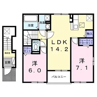 シンフォニー【205号室】の間取り