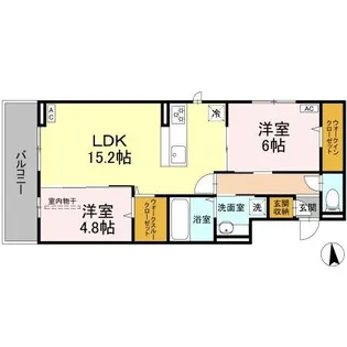 アウェーナス朝美【302号室】の間取り