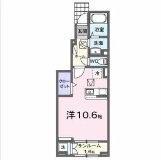 アルストロメリア【102号室】の間取り