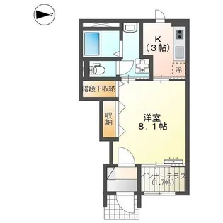 パルティール朝日ヶ丘【102号室】の間取り