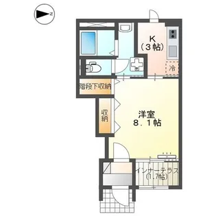 パルティール朝日ヶ丘【106号室】の間取り
