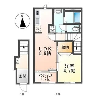 シャイン ウェスト【206号室】の間取り