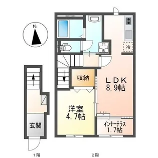 シャイン ウェスト【207号室】の間取り