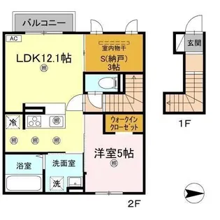 メゾン リノ【202号室】の間取り