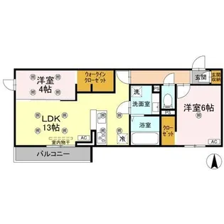 クランツ古川西 A棟【302号室】の間取り