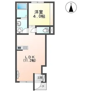 CASA ALEGRIA【103号室】の間取り