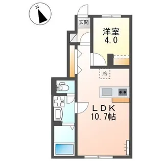 アジュール【101号室】の間取り