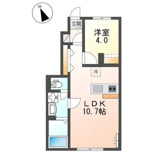 アジュール【103号室】の間取り