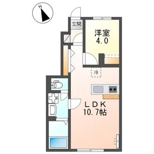 アジュール【106号室】の間取り