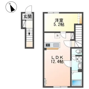 アジュール【207号室】の間取り