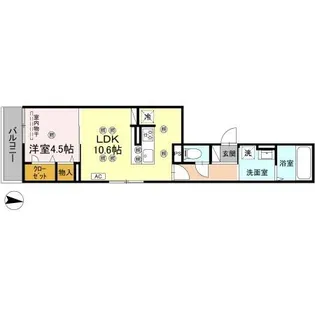 クランツ泉町【302号室】の間取り