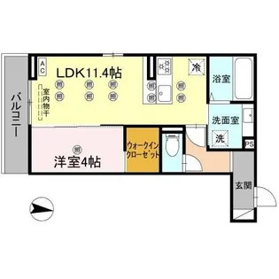 クランツ泉町【303号室】の間取り