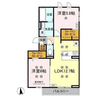フジコH【301号室】の間取り