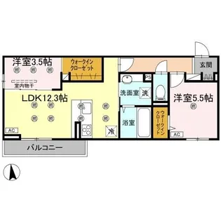 フジコH【302号室】の間取り