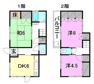 愛媛県松山市南町2丁目3−12【一戸建】の間取り