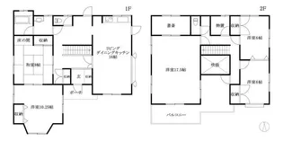 愛媛県東温市見奈良1406【一戸建】の間取り