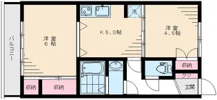 3245−セラ若宮【202号室】の間取り