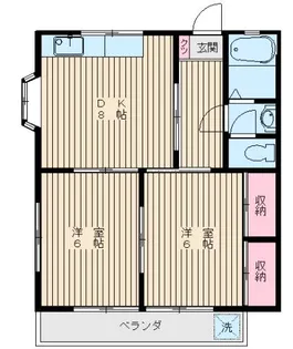 1302−ハイツフォーレスト【1階】の間取り