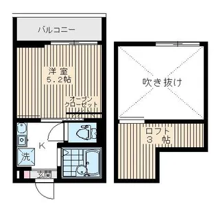 7658−ストーリア都立家政【303号室】の間取り