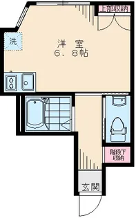 7998−ベリッシマ赤塚【1A号室】の間取り