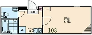 8036−プルメリア練馬【103号室】の間取り