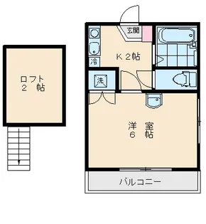 8003−メゾンアンタレスSAGINOMIYA【205号室】の間取り