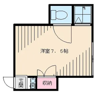 3276−北野方荘【B12号室】の間取り