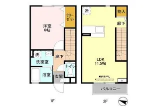 D004−ルメルシエ【B5号室】の間取り