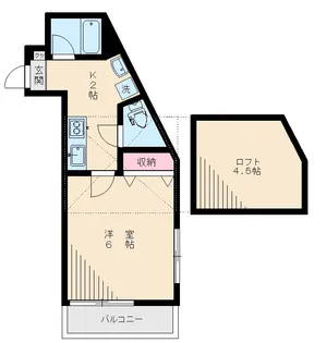 4816−アメニティーマンション高円寺【102号室】の間取り