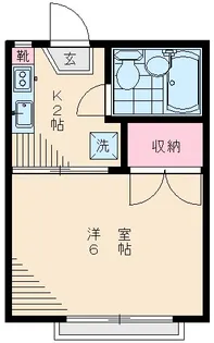 4870−アランフェスN1【203号室】の間取り