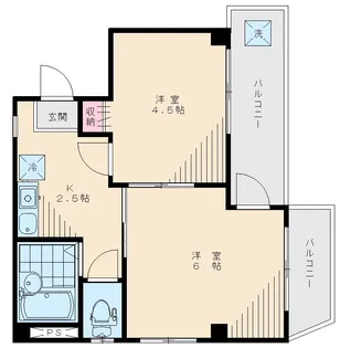 6285−リラ増井【302号室】の間取り