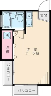 4392−清登コーポ【201号室】の間取り