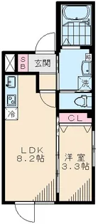 7926−モデリスタ本所吾妻橋【1階】の間取り