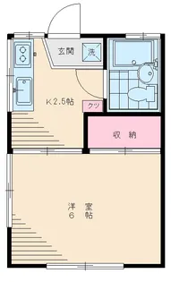 5131−サンライズ塙【201号室】の間取り