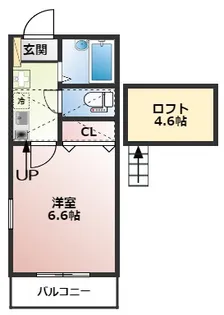 ミラフローレス橘【2階】の間取り