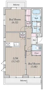 CLIVIA市川真間【4階】の間取り