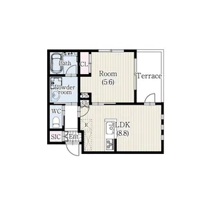 TERRACE CLIVIA 市川中央【1階】の間取り