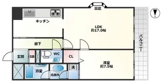 アドマスタワー【4階】の間取り