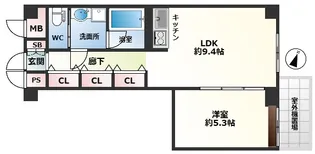 豊中ガーデンズコート【302号室】の間取り