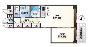 豊中ガーデンズコート【210号室】の間取り